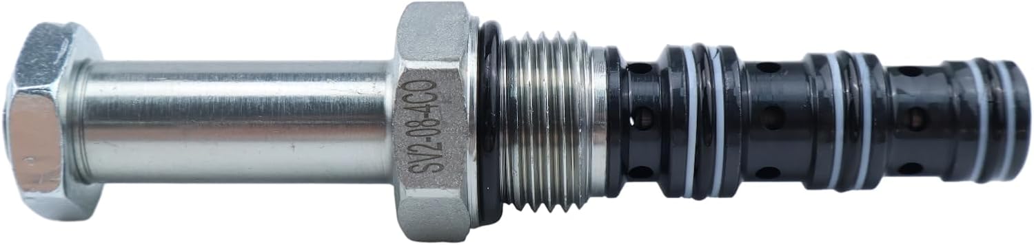 ZTUOAUMA 4-Way 3-1/2'' Cartridge Spool Valve 49229K 49229 with Jam Nut Compatible with Western #40 Snow Plow Cartridge Fisher 7637 Buyers 1306355 NLP SNP5346 Hydraforce SV08-40 Valves
