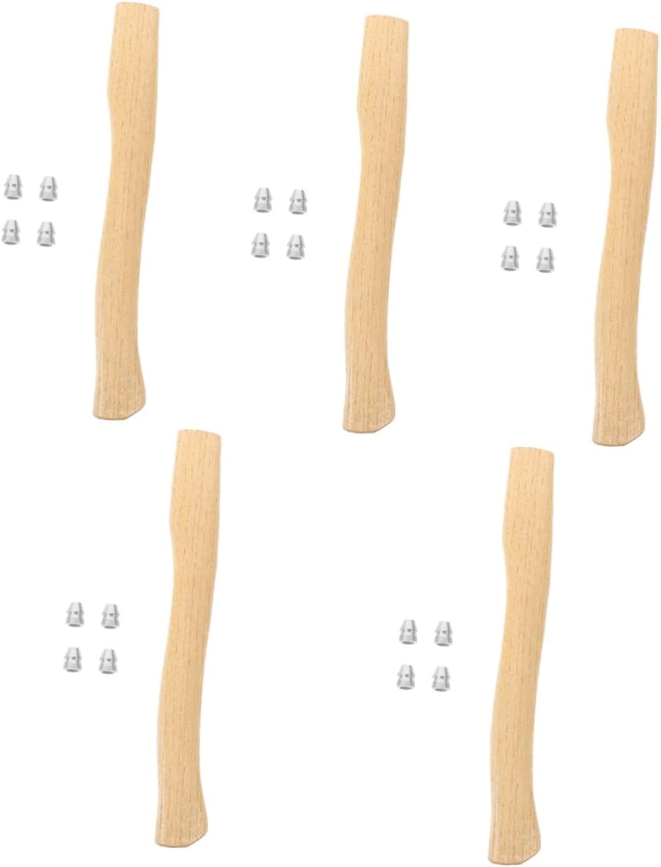Mipcase 5sets Axe Handle Replacement Wooden Hatchet Handle for Firewood Gardening and Outdoor Activities Accessory for Enhanced Performance