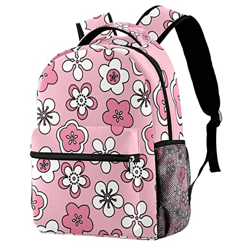 Sac à dos de voyage pour filles et garçons avec porte-bouteille taille Medium