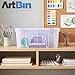 ArtBin 6990JZ Super Satchel Double Deep Compartment Box - Art Storage with 8 Removable Compartments, Smart Closure for Craft Supplies (Purple- Pack of 1)