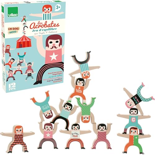 VILAC-Les acrobates équilibristes Ingela P. Arrhenius, 3 ans to 99 ans, 7710, Equilibristes