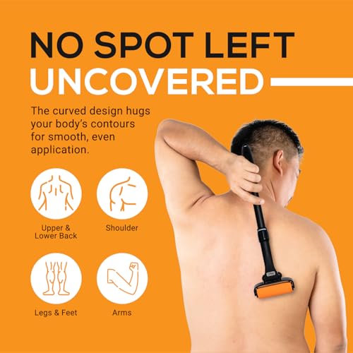 Image of EZPIK Lotion Applicator for Back, Extendable up to 23 inch - Curved Design Back Lotion Applicator for Elderly /Seniors with Limited Mobility, Lotion Stick & Sunscreen Applicator for Skin Cream, Oils & More