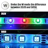 16.4ft/5M 5050 300LED RGB Multi-Color Waterproof(IP-65) SMD Flexible Strip Light Kit with 44 Key IR Remote Controller + 12V 5A Power Supply