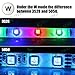 16.4ft RGB Multi-Color Flexible Waterproof(IP-65) Strip Light Kit, 300 LEDs with 44key IR Remote Controller, 3M Adhesive Tape, Plug-and-Play Design as Decorative Lighting for Home and Commercial