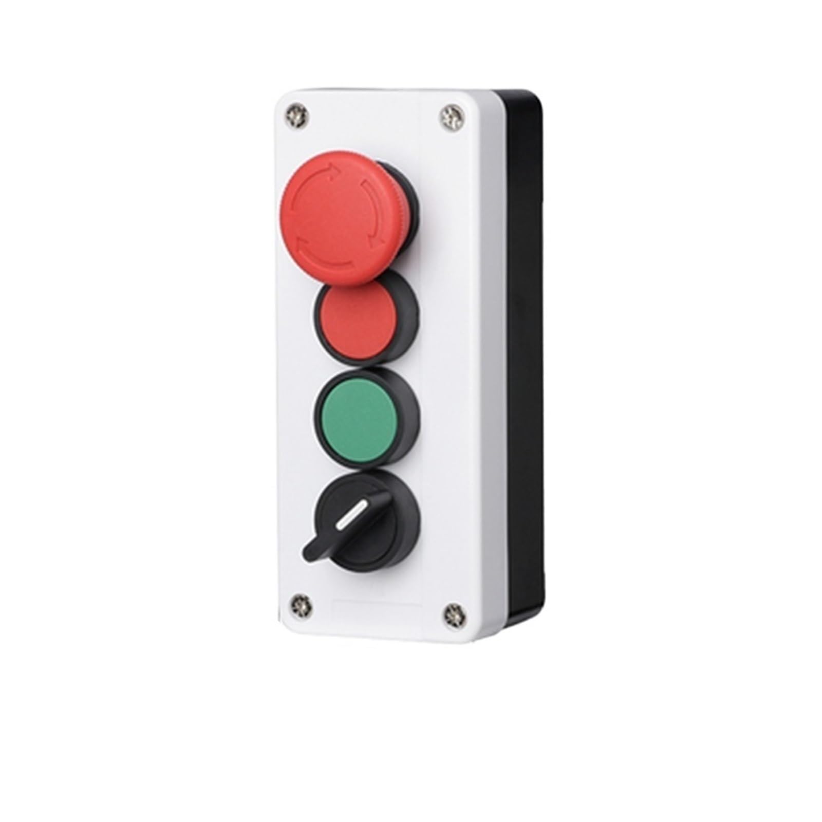 Bouton d'arrêt d'urgence avec interrupteur rotatif 2 positions 4P NO/NF