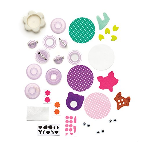 Creativity For Kids Animal Buttons - Make Your Own 4 Whimsical Woodland Animal Pins #TOP4