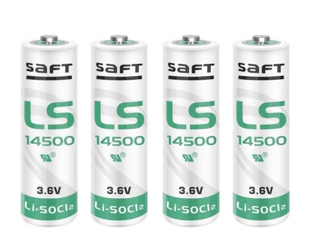 4 Pack LS14500 AA 3.6V 2600mAH Batteries for Smart Oil Fuel Fauge Device