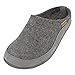 HAFLINGER Blizzard Skane pantofola in feltro con suola in gomma antracite, taglia 36