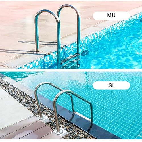 Escalera para Piscina con Pasamanos de Acero Inoxidable miniatura 5