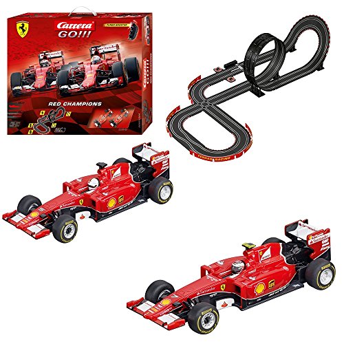 Buy Carrera GO!!! Red Champions 143 Scale Electric Powered Formula 1 Slot Car Race Track Set 17