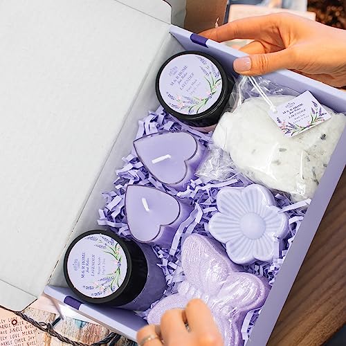 Lavender Pamper Gifts for Women, Relaxation Spa Hampers, Thinking of You Gifts, Self Care Package, Christmas Presents, Thank you Gift, Birthday Gifts, Spa gift set, Friend gift, Get Well Soon Gift - Image 4