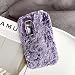 Produktbild Nadoli für Huawei P30 Pro Hase Pelz Hülle,Kaninchen Case Warme Winter Weiche Flauschige Plüsch Haar Handy Tasche Soft Schutzhülle Cover für Huawei P30 Pro,Lila
