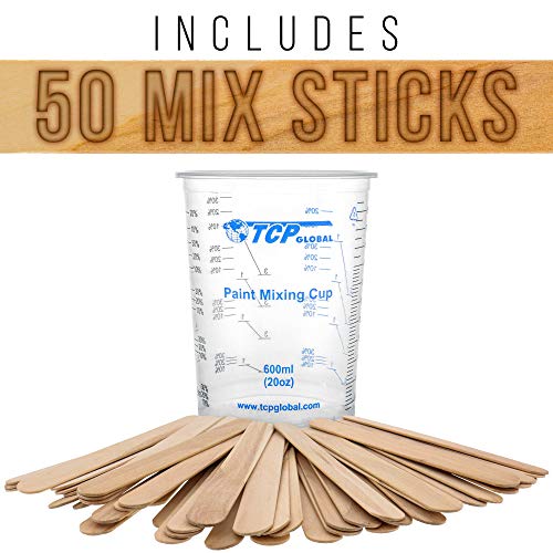TCP Global 20 oz. (600ml) Graduated Plastic Mixing Cups - Box of 50 - image 5