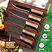 NUSHBA 5 PCS Handmade Kitchen Chef Knife Set Hand Forged High Carbon Steel Blade Ashwood Handle With Leather Bag Kit set included (Chef, Cleaver, Butcher, Paring knife, Fillet knife, Utility Knife)
