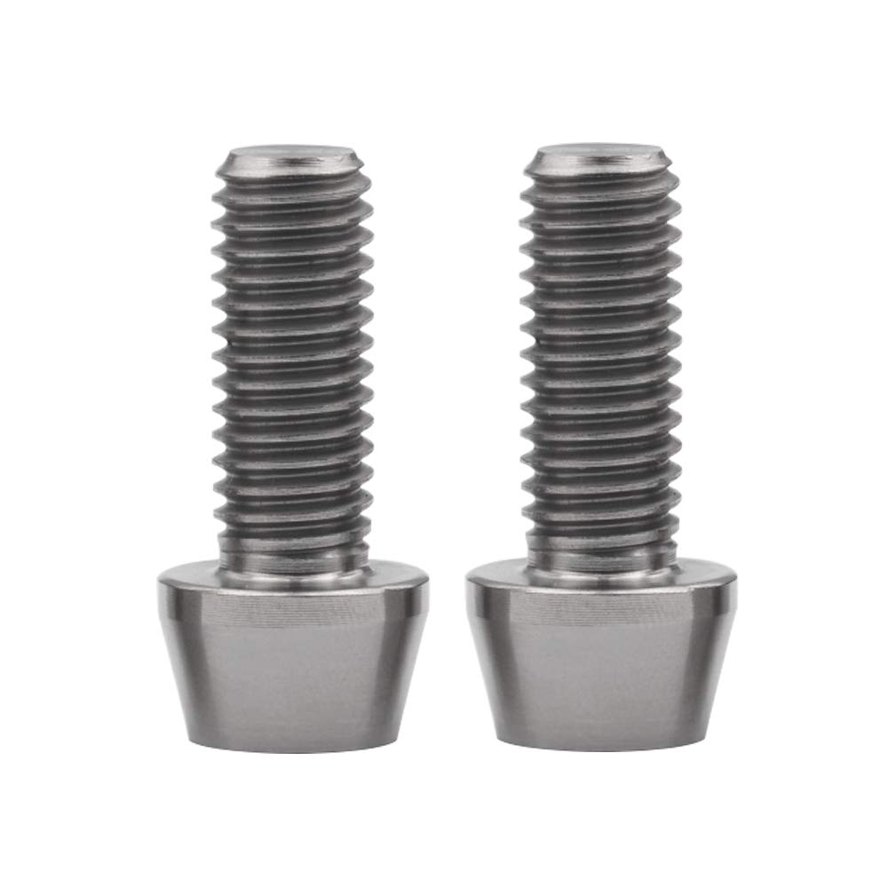2 Bulloni In Titanio M8 X 20 Mm, Testa Esagonale A Brugola, Grado Aerospaziale, Per Bici