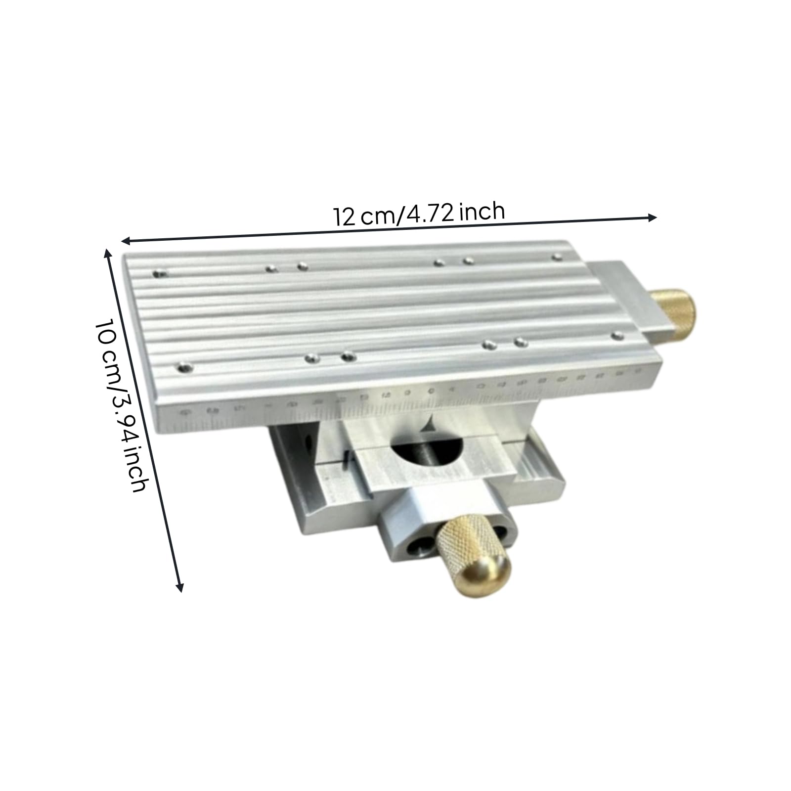 Harilla Manuelle Linearschiene Kreuzschlitten Schiebetisch Positioniertisch mit Aluminiumlegierung Plan Gefräster Oberfläche Und Mehrlochbefestigung Präzise