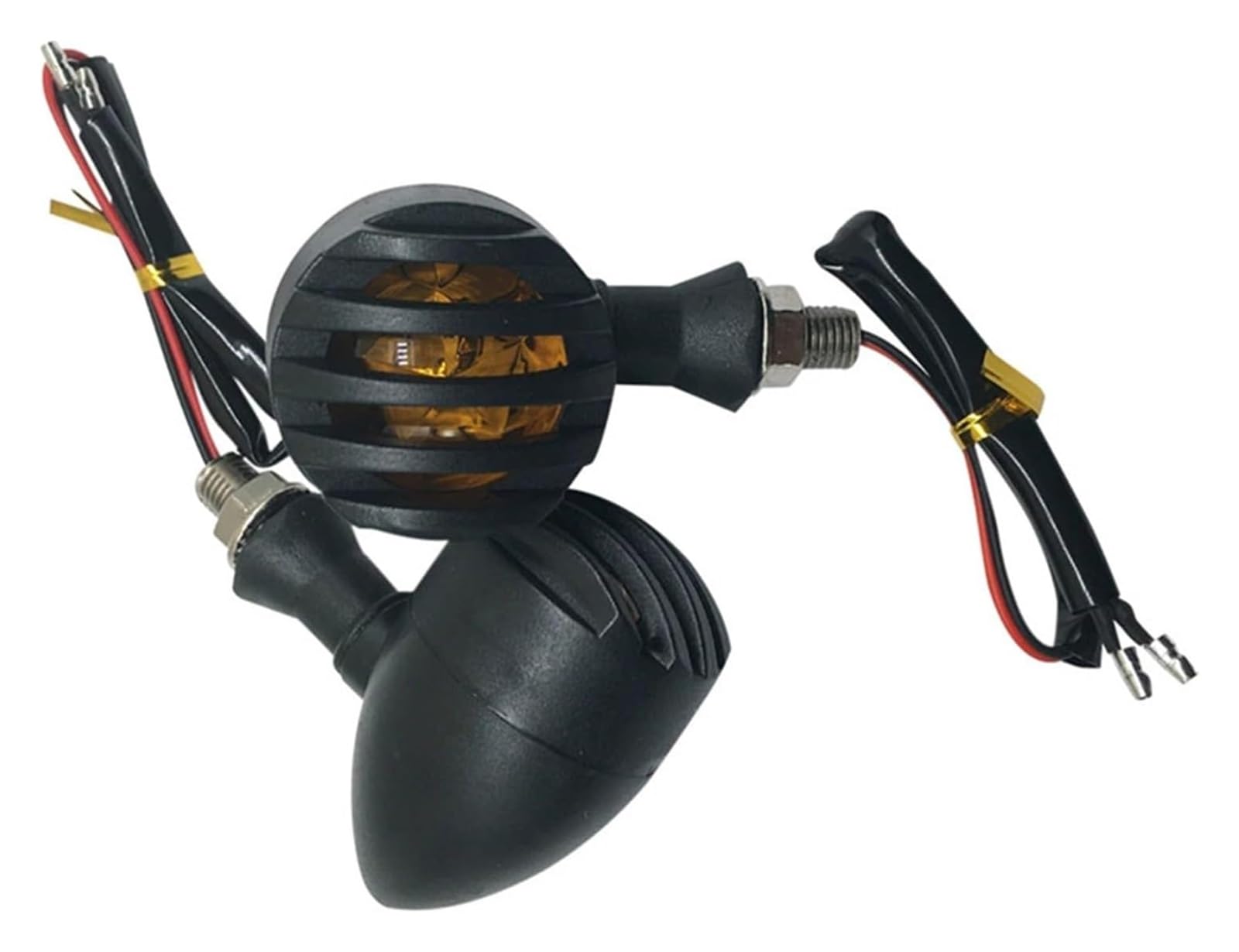 12 V Motocicleta Intermitente Luz Indicadora Intermitentes Tipo Bala Ámbar Bombilla Luces intermitentes moto indicadores