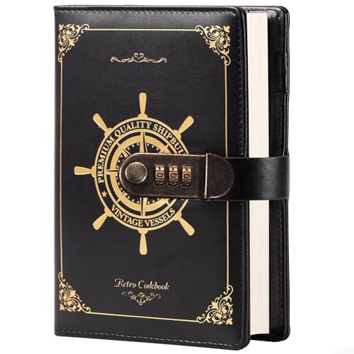 Caderno Couro Com Trava Para Combinação, Diário de Viagem para Ma...