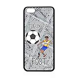 utaupia Coque Silicone pour Apple iPhone 5C j'peux Pas J'Ai Foot Gris Noir Drole Football de