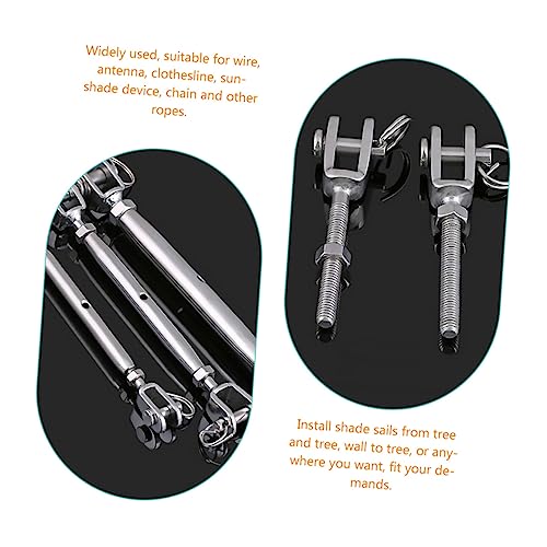 Tensor para cable de acero inoxidable con quijada, tornillo de rigging ajustable miniatura 6