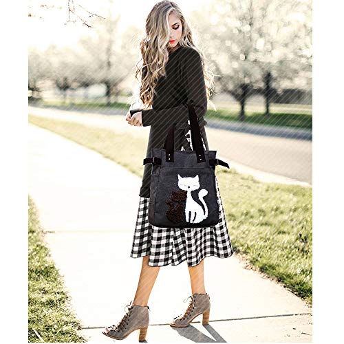 Image of Women Hobo Handbags Canvas Casual Vintage Shoulder bag Daily Purse Tote Crossbody Shopper Bag