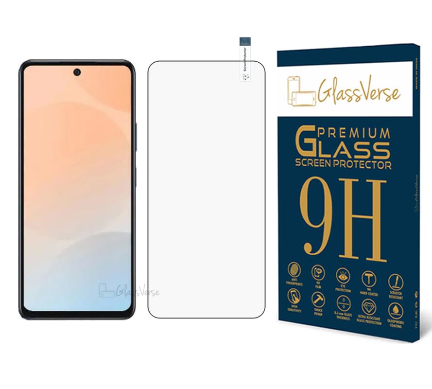 GlassVerse® 9H Tempered Glass For Infinix Hot 50 Pro 4G (PACK OF 1) with Free Installation Kit Full screen Coverage - 6.78 inch