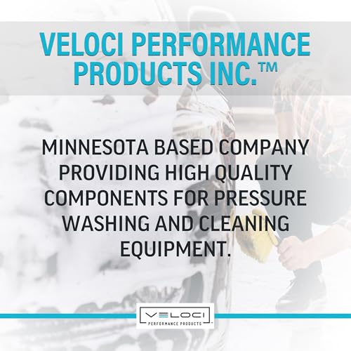 Veloci Performance HydroJet Gas Pressure Washer Machine, Heavy-Duty Commercial-Grade, Portable on Wheeled Cart, 43.2000, 6.5 HP/2.5 GPM at 2500 PSI thumbnail 6