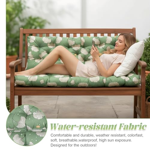 Coussin banc extérieur imperméable 150x100 résout l'assise dure de la balancelle - 5