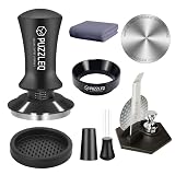 Picture of 51mm Espresso Accessories Kit, Spring Loaded Calibrated Tamper,mat，WDT Tool，Dosing Funnel，Puck Screen kit，Basket Removal Tool ，Cleaning ClothSet， Fits Espresso Coffee Machines and 51 mm Portafilters