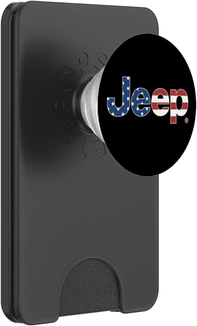 Jeep Flag Wordmark Logo Officially Licensed PopSockets PopGrip for MagSafe