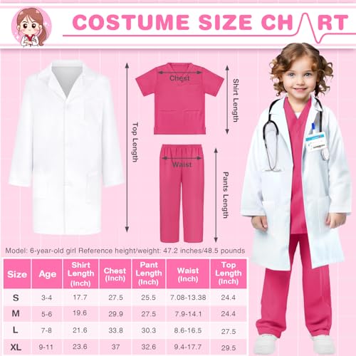 Giftinbox Doctor Costume For Kids Doctor Lab Coat For Kids Real Stethoscope thumb #1