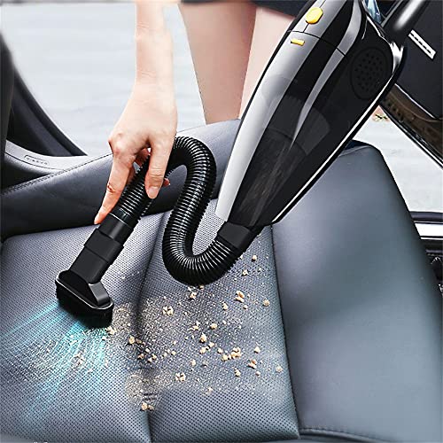 linyeshangmao Auto Stofzuiger, High-Power Household Car Dual-Use Krachtige Mini Vacuümreiniger, Draadloze Stofzuiger (Color : Black) - Image 3