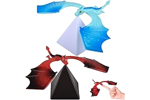 Balance Bird Dragon Mini Toy - Set of 2 with Pyramid Stands