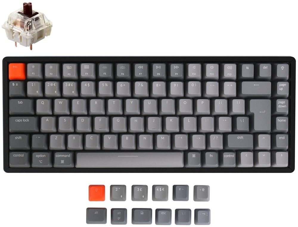 UK Keychron K2v2 Bluetooth RGB Backlit Soldered Tactile Switches Aluminium Mac/PC Keyboard