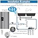 Refrigerator Water Line Kit Connection and 1/4 Compression Ice Maker Installation Kit,1/4