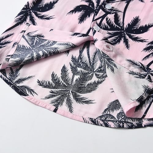 Image of KISBINI Toddler Boys Summer Clothes Set Hawaiian Cotton T-Shirt and Shorts Set Dinosaur Sharks Clothing Set