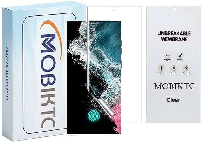 Image of New Upgraded Clear Screen Protector Flexible Tempered Glass Imported membrane Screen Gaurd For Samsung Galaxy S23 Ultra-Clear