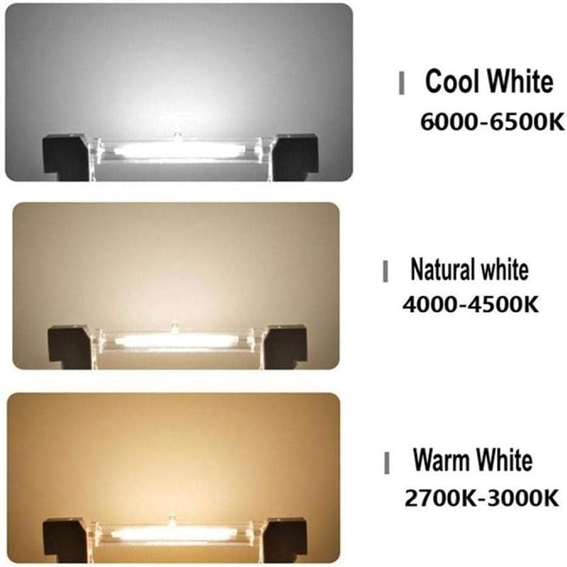 Light Bulb R7S Led Led Bulb R7S Cob Glass Tube 78Mm 20W 118Mm 30W Replace Halogen Lamp 80W J78 J118 Diode Spot Light 110V 2Pcs,Warm White,78Mm 20W