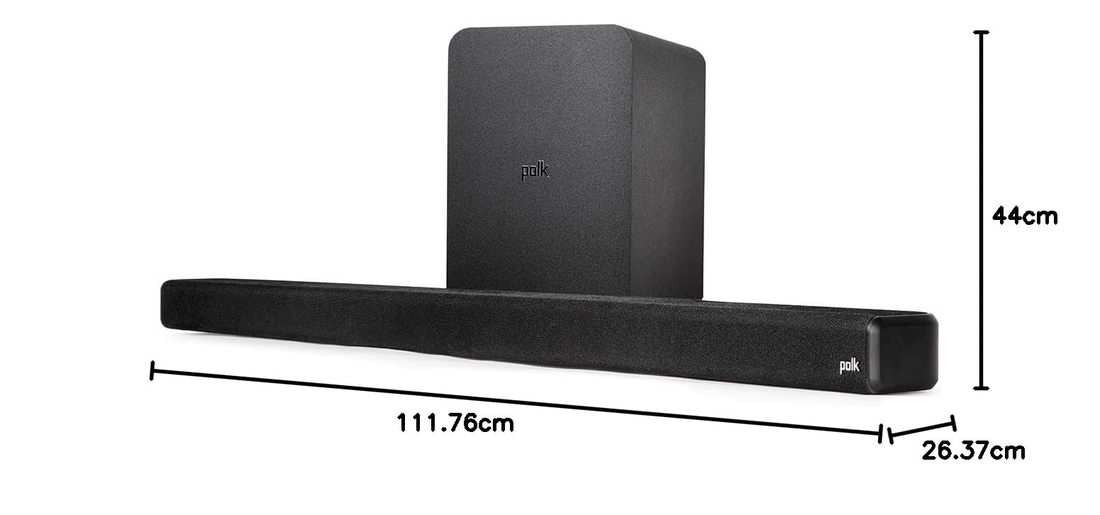 ララPolk Audio Signa S4 サウンドバー Polk Audio Signa S4 Dolby Atmos 3D Sound Bar Wireless Subwoofer.