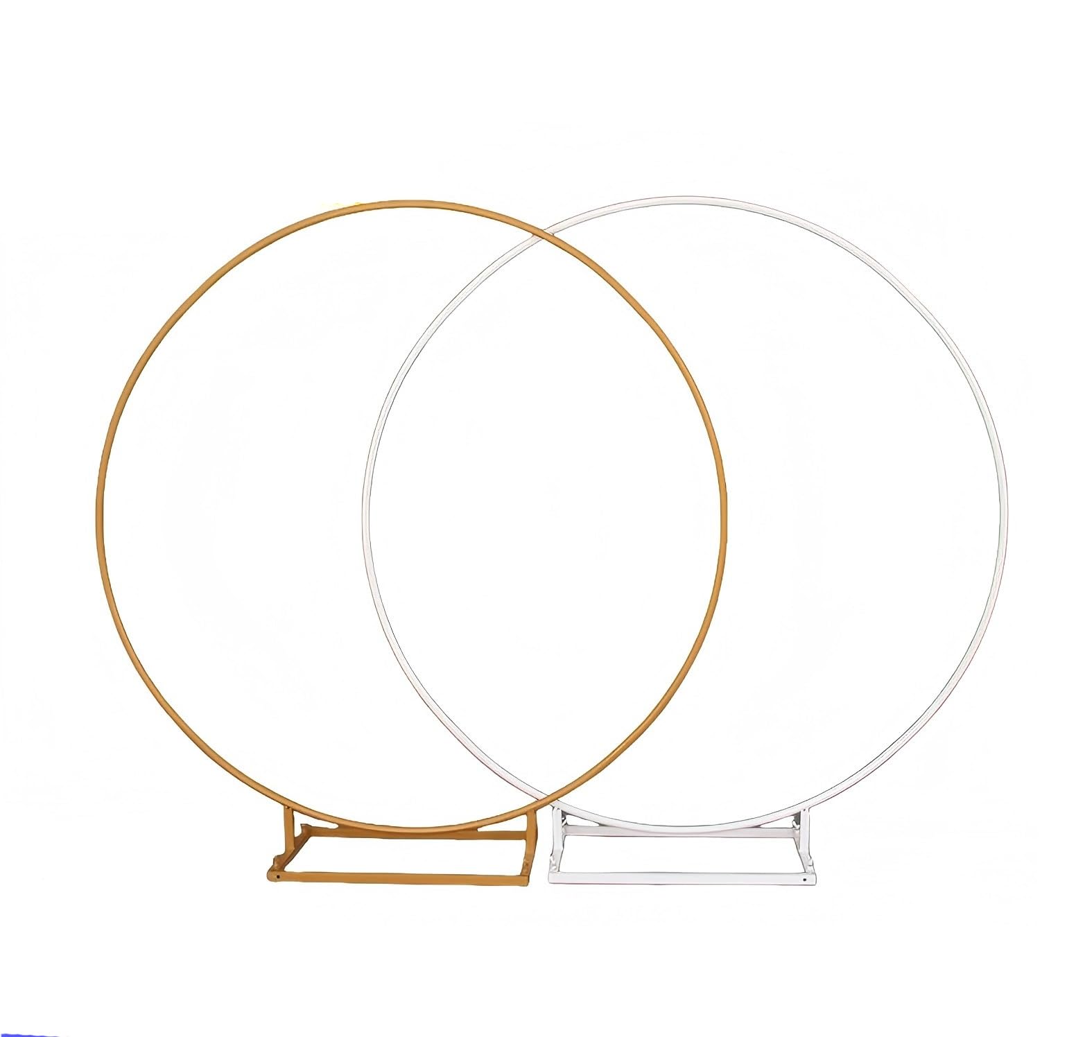 Metall-Ballonständer-Kit für Hochzeitsbögen, 2,4 m, runder Ballonbogen mit breiter Basis für DIY-Blumendekorationen und Ballongirlanden, perfekt für Hochzeitsveranstaltungen und Partys