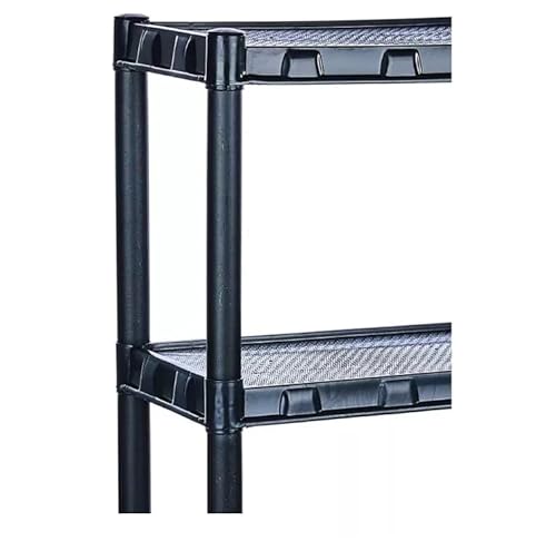 Estante Modular com 4 Prateleiras Pretas - Organização e Estilo para Sua Casa ou Escritório