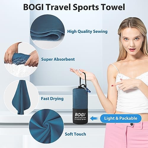 BOGI-Microfiber-Travel-Sports-Towel-Quick-Dry-Towel-Soft-Lightweight-Microfiber-Camping-Towel-Absorbent-Compact-Travel-Towel-for-Camping-Gym-Beach-Bath-Yoga-Swimming-Backpacking-M40x20-Nblue