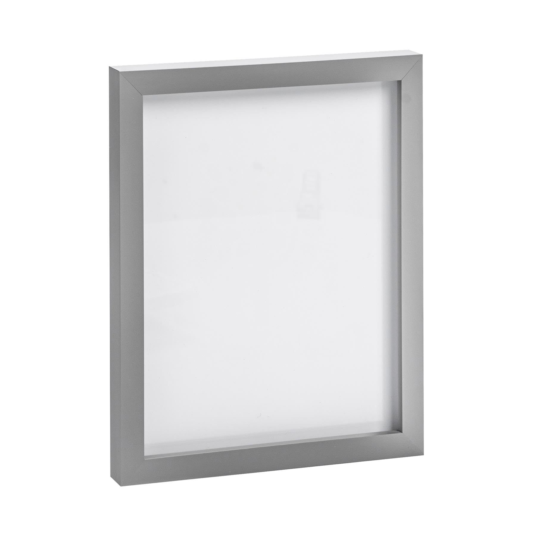 Nicola Spring Photo Frame - Fits Photo Size 8 x 10'' (20 x 25cm) - Pack of 1 - Grey Picture Frame Wall Mounted Portrait with Stand Freestanding Certificate Poster Display