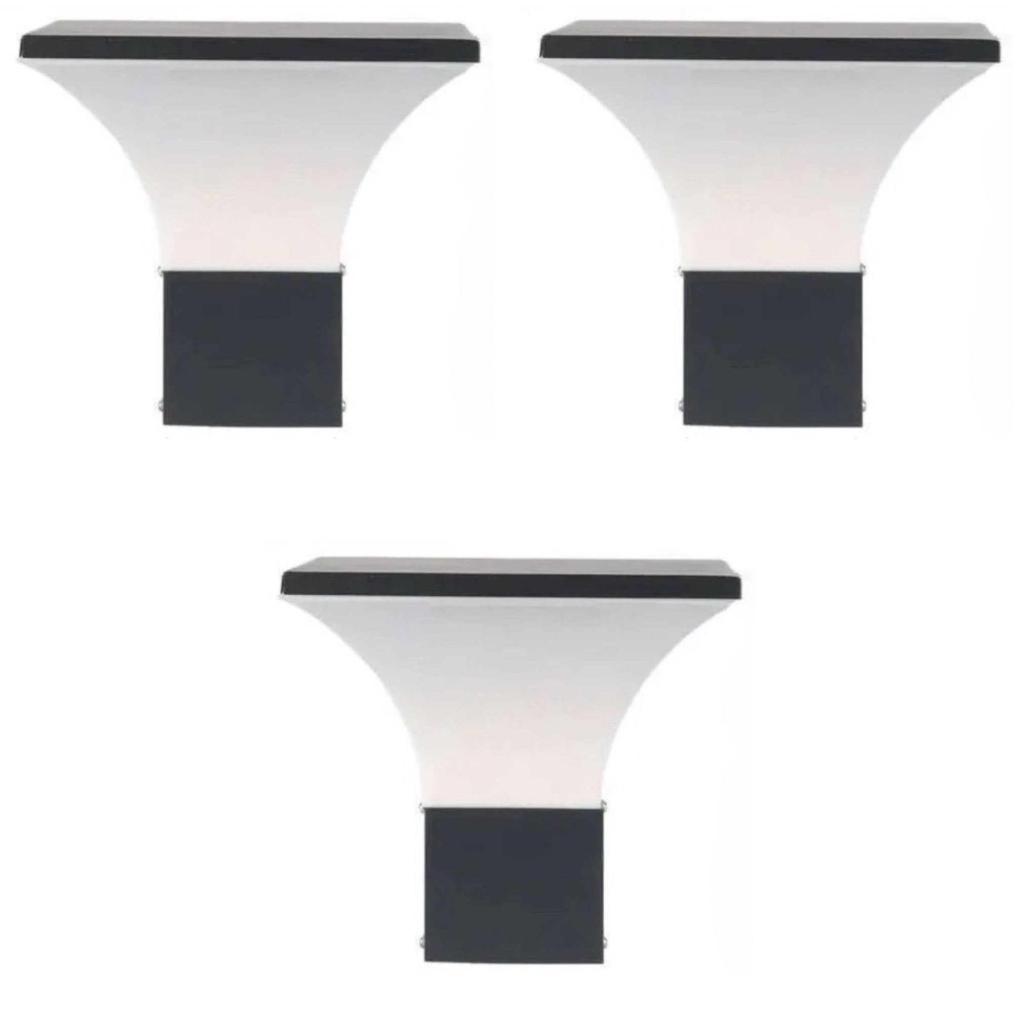 Modern Black Gate Lights - 2 Pack -20