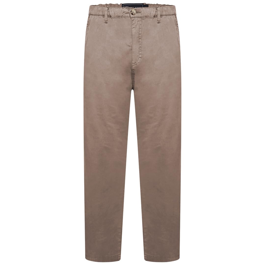 Kam Men's Stone Rugby Trousers Elasticated Waist Pants Casual Plus Size 2XL-8Xl Kbs241 (Uk, Alpha, 3XL, Plus, Regular, )