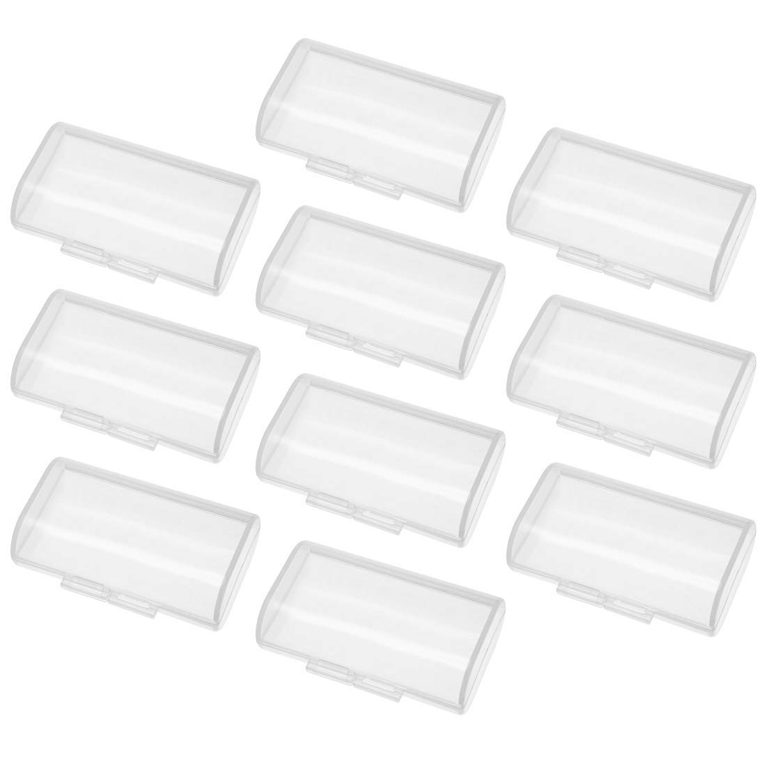 2x AA-Batterie-Aufbewahrungsbox – Für 10 Batterien, Transparent, PP, Kurzschlussschutz, Für Reisen & Zuhause