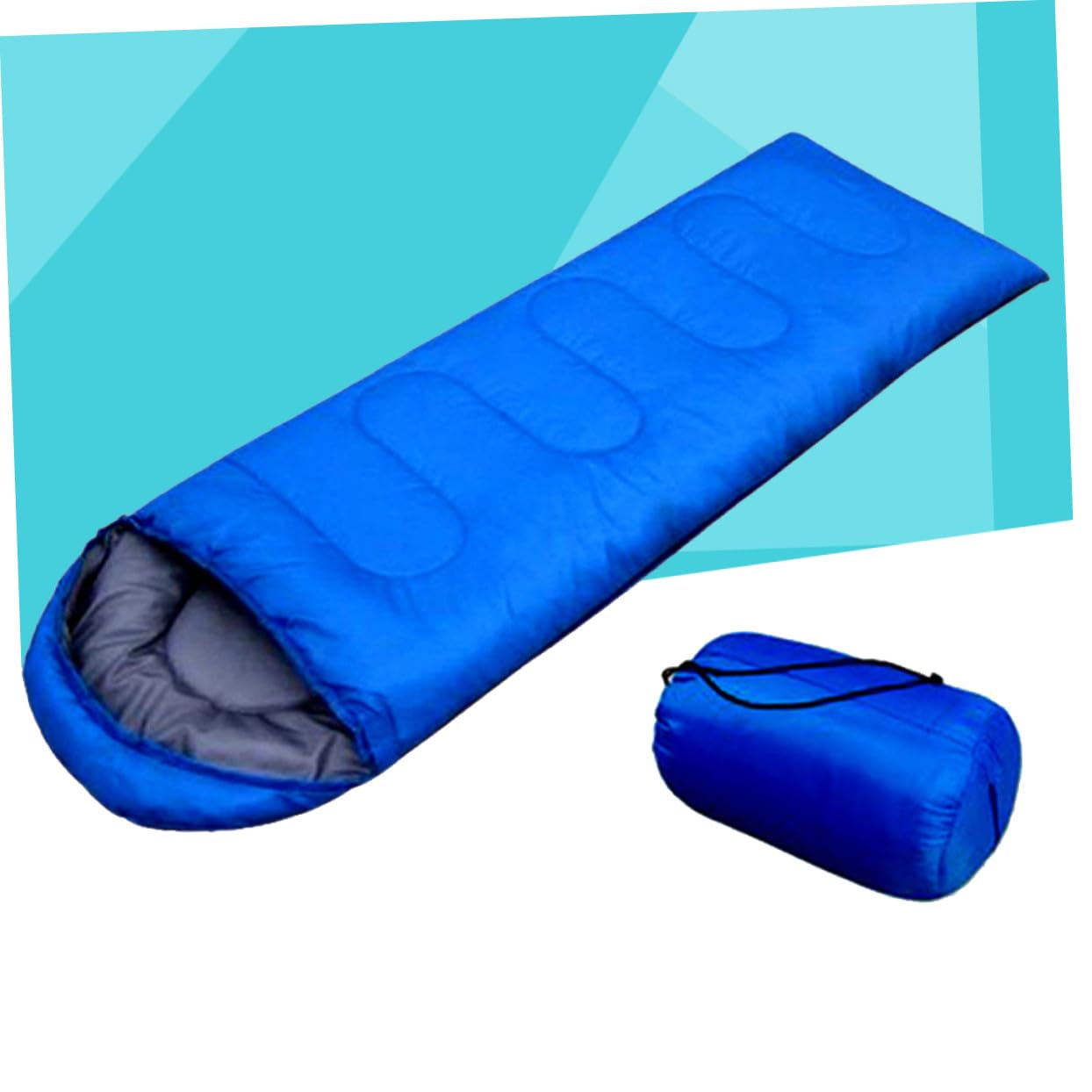 ibasenice Sacco Pelo da Campeggio Sacco Pelo Compressione Resistente Busta per Adulti Esterno per Freddo Cappuccio Coulisse