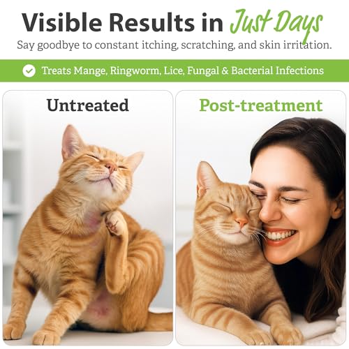 Image of Vet Basics Lime Sulfur Dip - Skin Itch Relief Concentrated Antimicrobial & Antiparasitic Solution for Dogs, Cats, Puppies, Kittens & Horses, Helps Manage Ringworm, Mange, Skin Irritation, 16oz