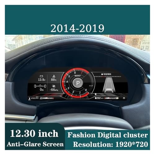 Pantalla de salpicadero de 12,3" con cabina virtual fluida para Cadillac SRX 2014 2