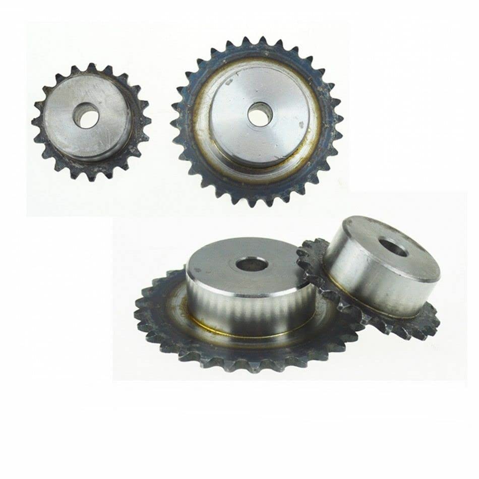 Pignon à Chaîne N°25 - 40 Dents, Pas 1/4", Alésage 17mm - Pour Transmission Mécanique, Fraiseuse, Perceuse